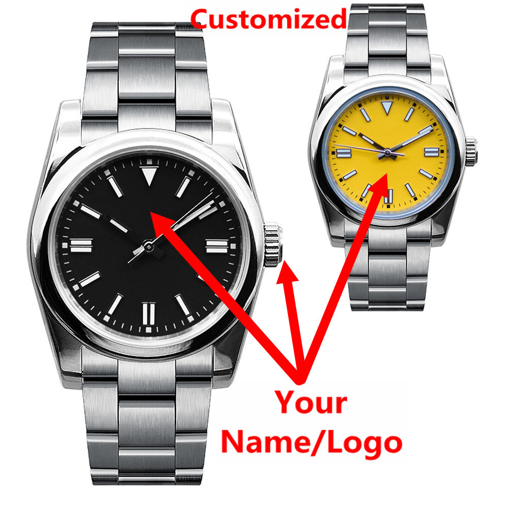 Luxury Watch Life - Orologio da uomo con logo personalizzato,