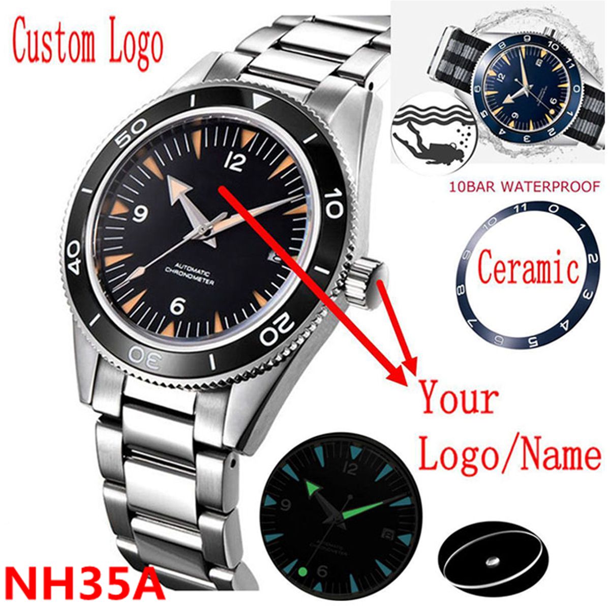 Logo personalizzato NH35 Movim - Luxury Watch Life recensione e prezzo