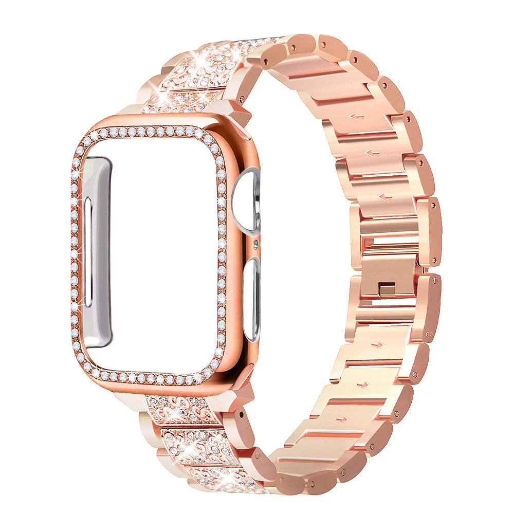 Custodia + cinturino bling per - Luxury Watch Apple Bands recensione e prezzo