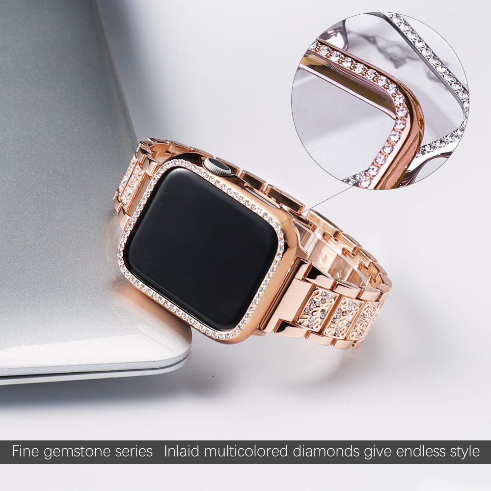 Custodia + cinturino bling per - Luxury Watch Apple Bands recensione e prezzo