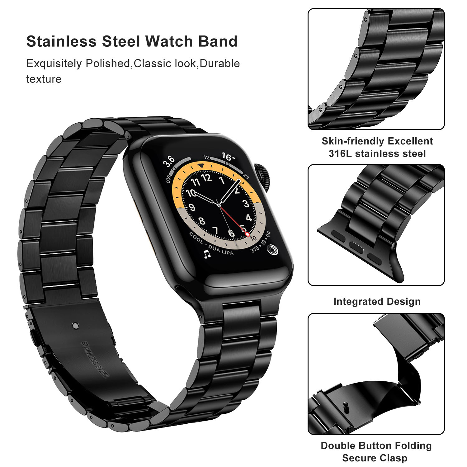 Cinturino in acciaio inossidab - Luxury Watch Apple Bands recensione e prezzo